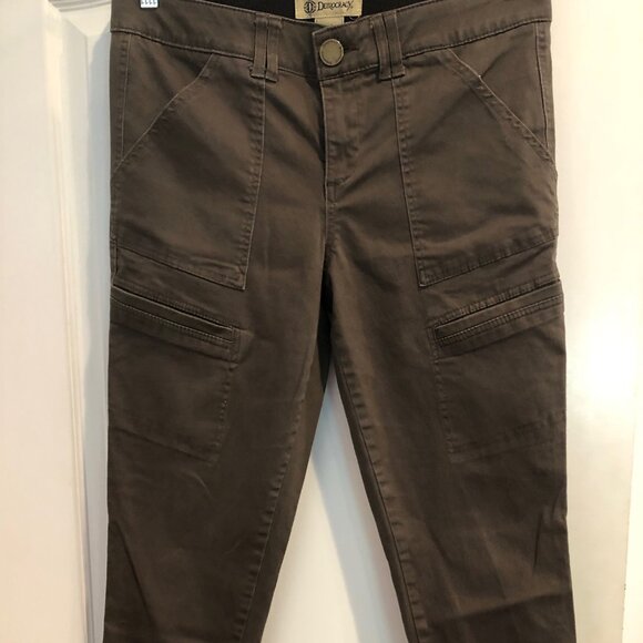 Democracy Ab Technology Women Stretchy Pants Size 10-Brown - Picture 1 of 6